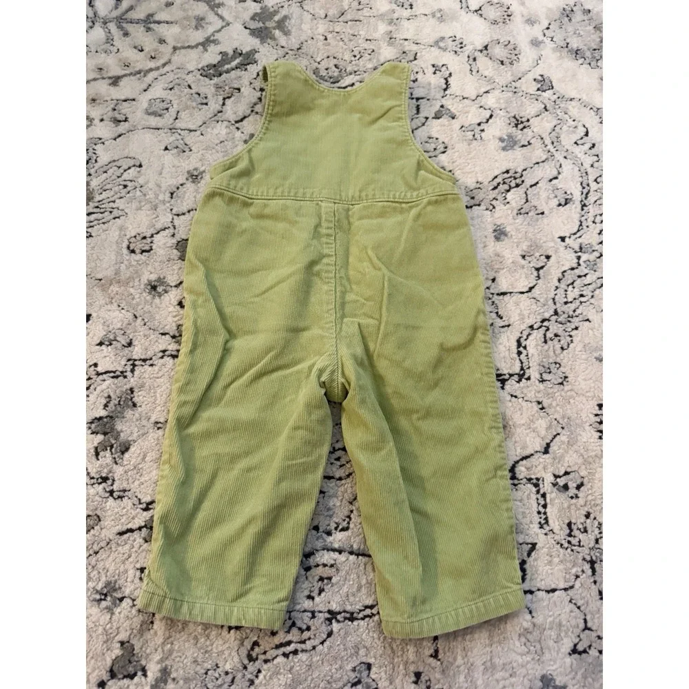 Vtg Floral Romper Pants One-Piece 12-18 M 90s Lands End Garden Cottagecore Bibs